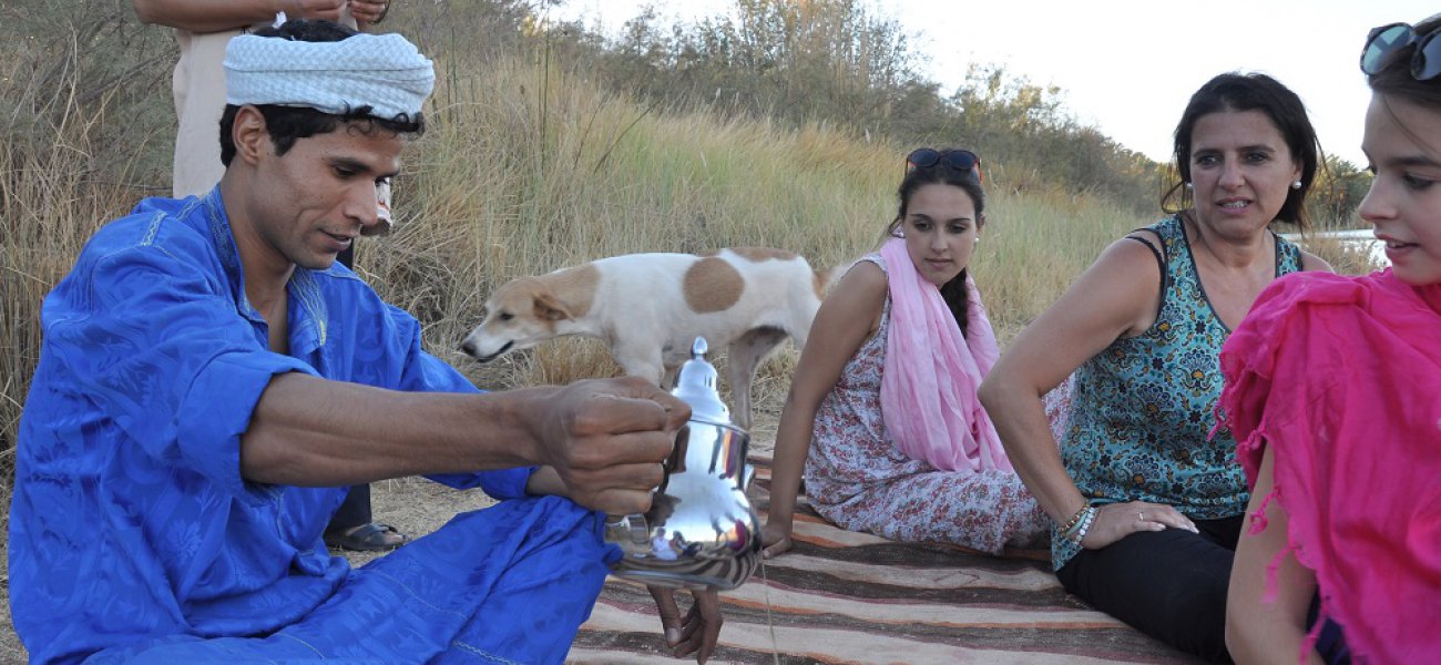 Agdz, en el valle del Draa en Marruecos