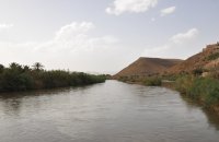 Agdz, en el valle del Draa en Marruecos