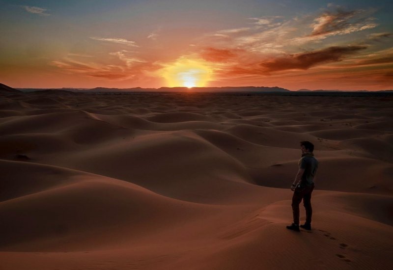 Ruta al desierto de Merzouga, sin camellos